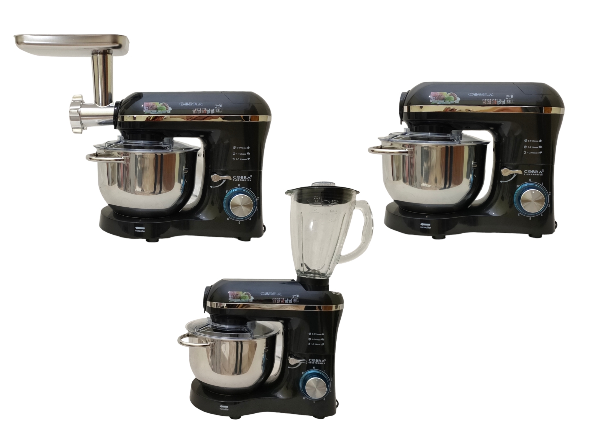 الة العجن pétrin multifonction cobra 5.5L 2