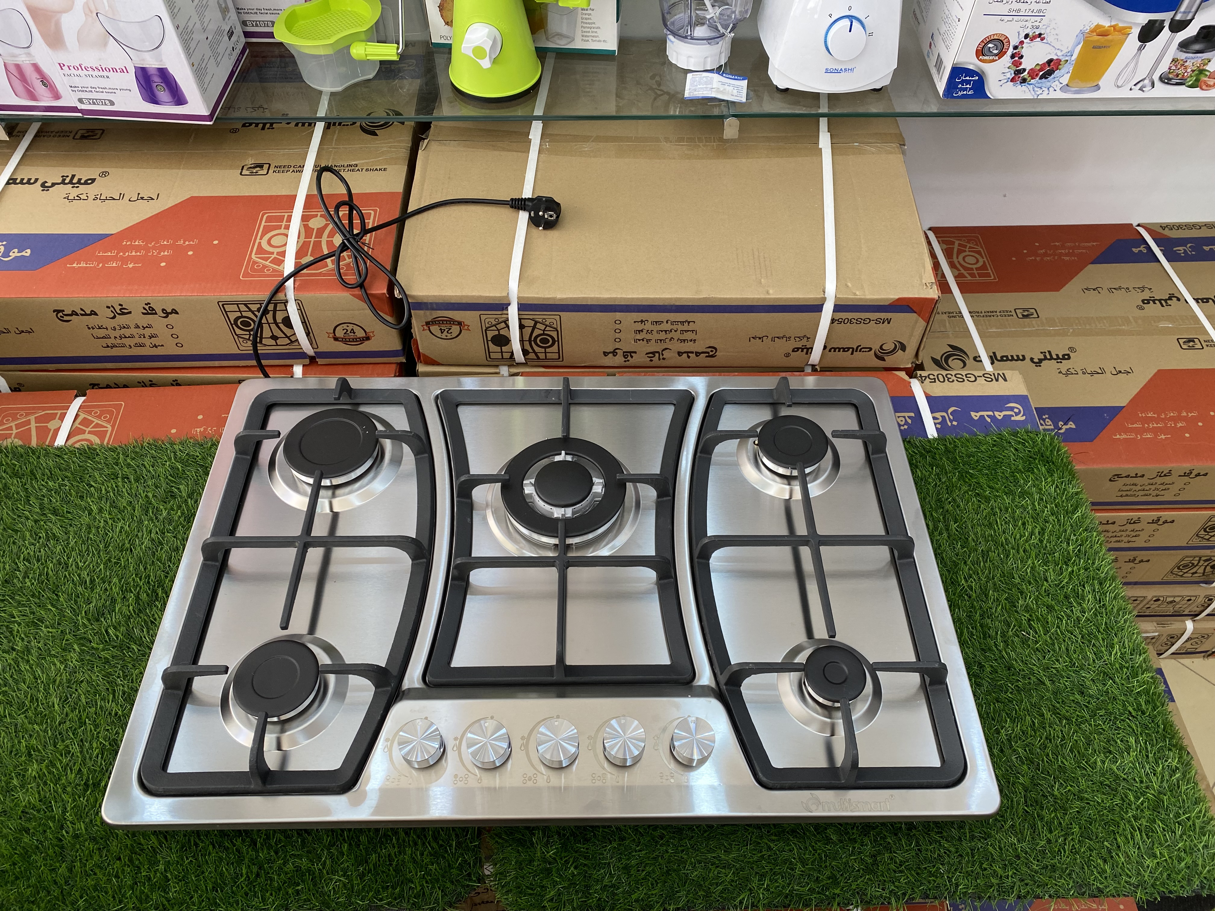 Plaque multismart 5F inox thermocouple طاولة المطبخ
