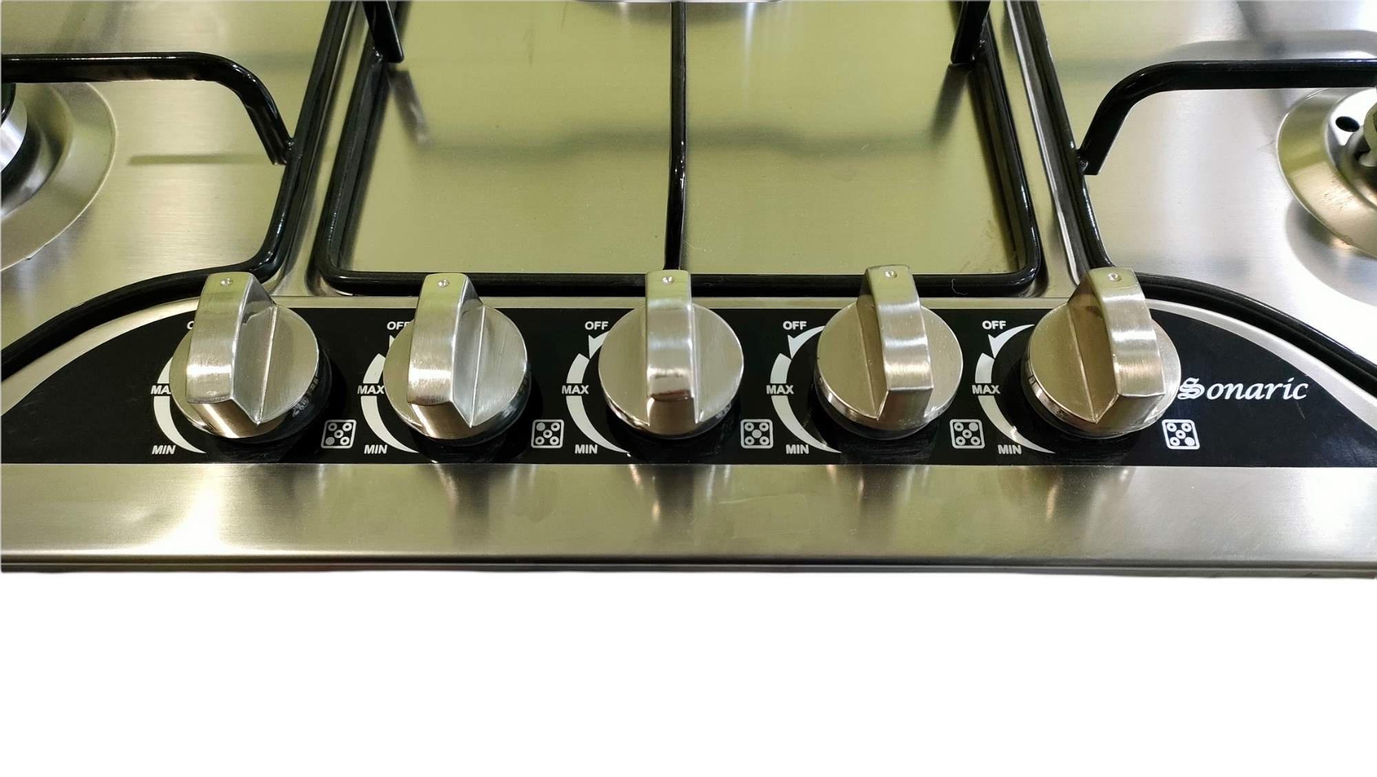 طاولة طبخ 5 شعلات plaque chauffante sonaric 5f inox 2
