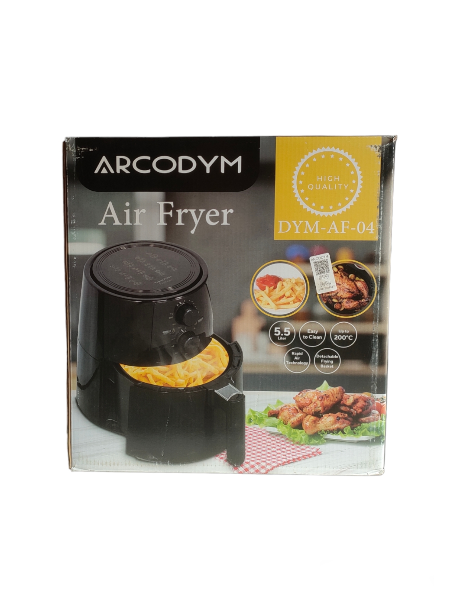 مقلاة هوائية رقمية air fryer Arcodym 5,5L 4