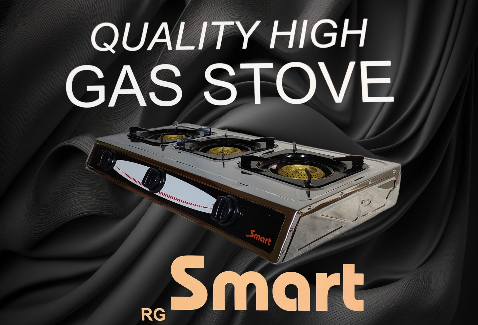 فرن الغاز 3 شعلات Gaz smart inox 2