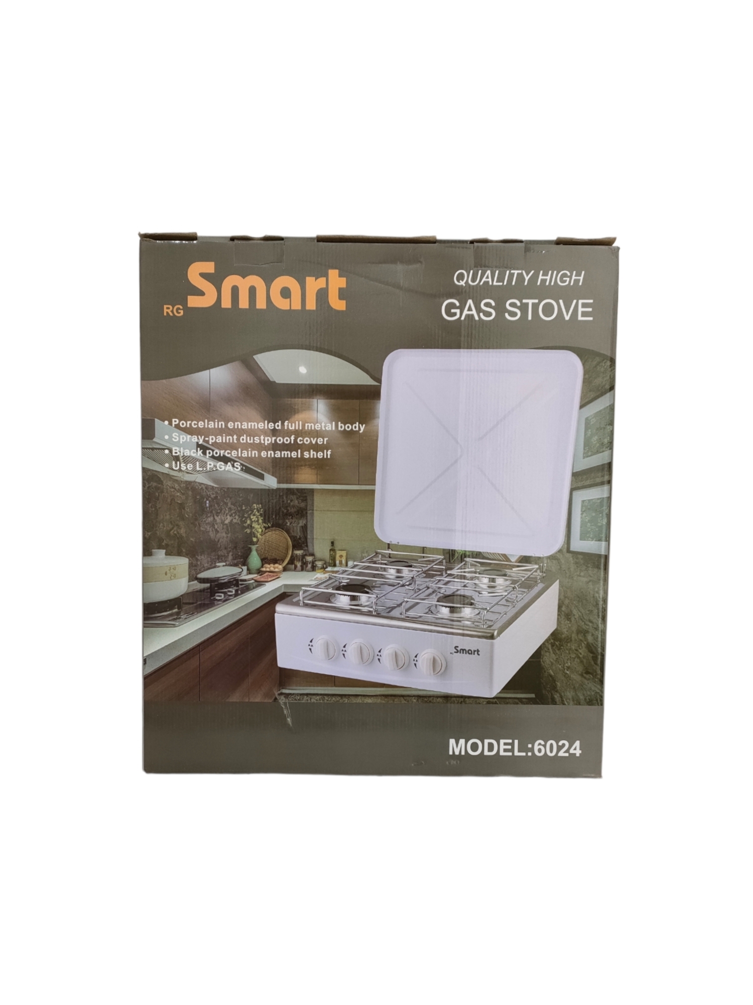 فرن الغاز 4 شعلات gaz 4f inox smart