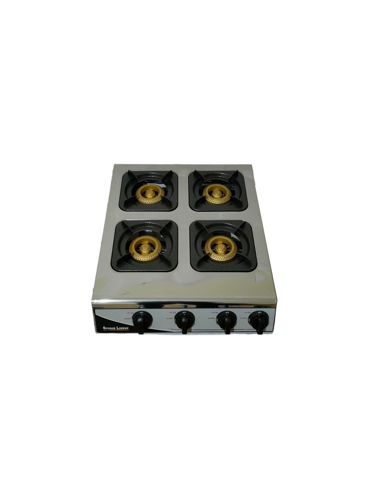 فرن الغاز 4 شعلات gaz 4f inox lorenz