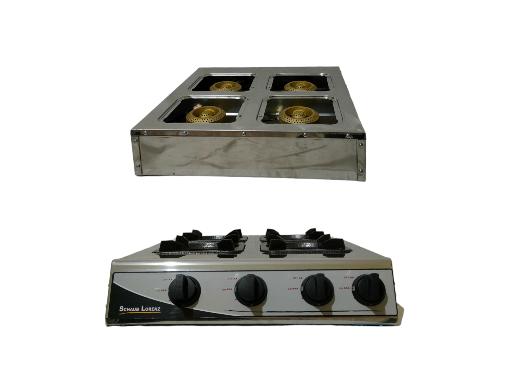 فرن الغاز 4 شعلات gaz 4f inox lorenz 2