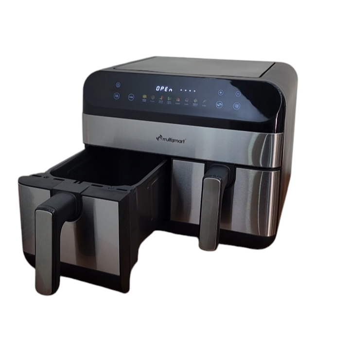 مقلاة هوائية 2 في 1 air fryer multismart double bag 9l 2