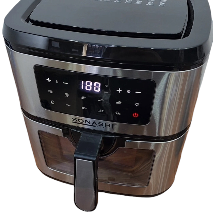 مقلاة هوائية sonashi 9,2 لتر 2000 واط air fryer 4