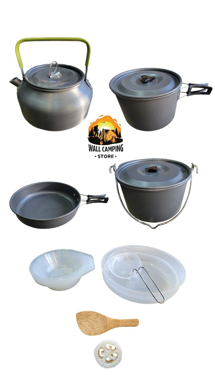 Camping cooking set 4 pieces