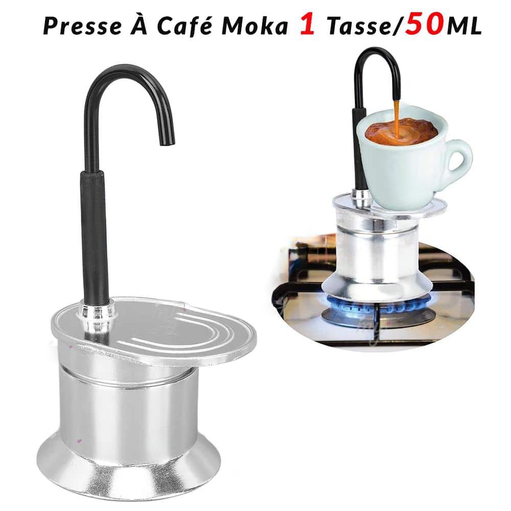 Portable Coffee Maker, Aluminum Cooker 50mL 8