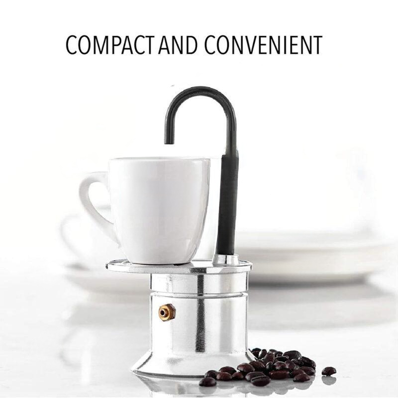 Portable Coffee Maker, Aluminum Cooker 50mL 9
