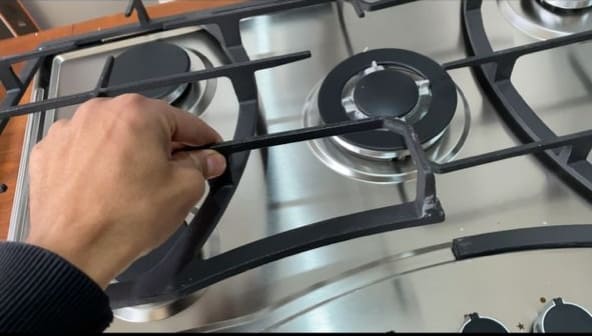 Plaque de cuisson Ariston inox fonte 5F 2psc