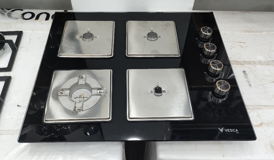 Plaque vesca céramique inox fonte 4f طاولة المطبخ سيراميك 4